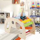 2-in-1 Rocking Horse Arch for Kids Montessori Climbing Toys with Arch Climber by LJGDeals