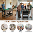 2-in-1 Swivel Foosball and Pool Combo Game Table -Natural by LJGDeals