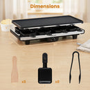 Raclette Grill with Reversible Nonstick Griddle for 8 by DirectDeals