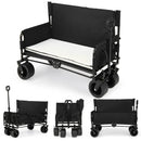 2-in-1 Wagon Bench Seat Combo Collapsible Beach Cart by LJGDeals