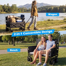 2-in-1 Wagon Bench Seat Combo Collapsible Beach Cart by DirectDeals