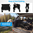 2-in-1 Wagon Bench Seat Combo Collapsible Beach Cart by DirectDeals