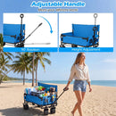 2-in-1 Collapsible Wagon Bench Seat with Adjustable Handle by DirectDeals