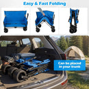 2-in-1 Collapsible Wagon Bench Seat with Adjustable Handle by LJGDeals