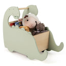 2 in 1 Wooden Baby Push Walker with Pine Wood Handle-Green by LJGDeals