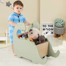 2 in 1 Wooden Baby Push Walker with Pine Wood Handle-Green by LJGDeals