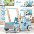 2-in-1 Wooden Baby Walker with Adjustable Speed and Storage