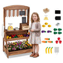 2-in-1 Wooden Mud Kitchen & Market Stand with Planter Box by DirectDeals