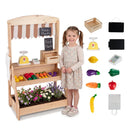 2-in-1 Wooden Mud Kitchen & Market Stand with Planter Box by LJGDeals