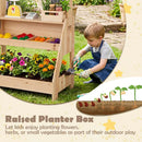 2-in-1 Wooden Mud Kitchen & Market Stand with Planter Box by DirectDeals