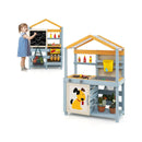 2 in 1 Wooden Mud Kitchen with Removable Water Box and Storage Bag-Gray by LJGDeals
