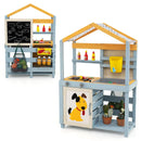2 in 1 Wooden Mud Kitchen with Removable Water Box and Storage Bag-Gray by LJGDeals