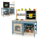 2-In-1 Outdoor Mud Kitchen with Faucet and Extra Chalkboard by DirectDeals