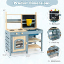 2-In-1 Outdoor Mud Kitchen with Faucet and Extra Chalkboard by DirectDeals