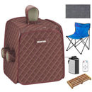 800W 2 Person Portable Steam Sauna Tent SPA with Hat Side Holes 3L Steamer by LJGDeals