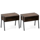 2 Pieces Stackable Night Stand Bedside End Table Set