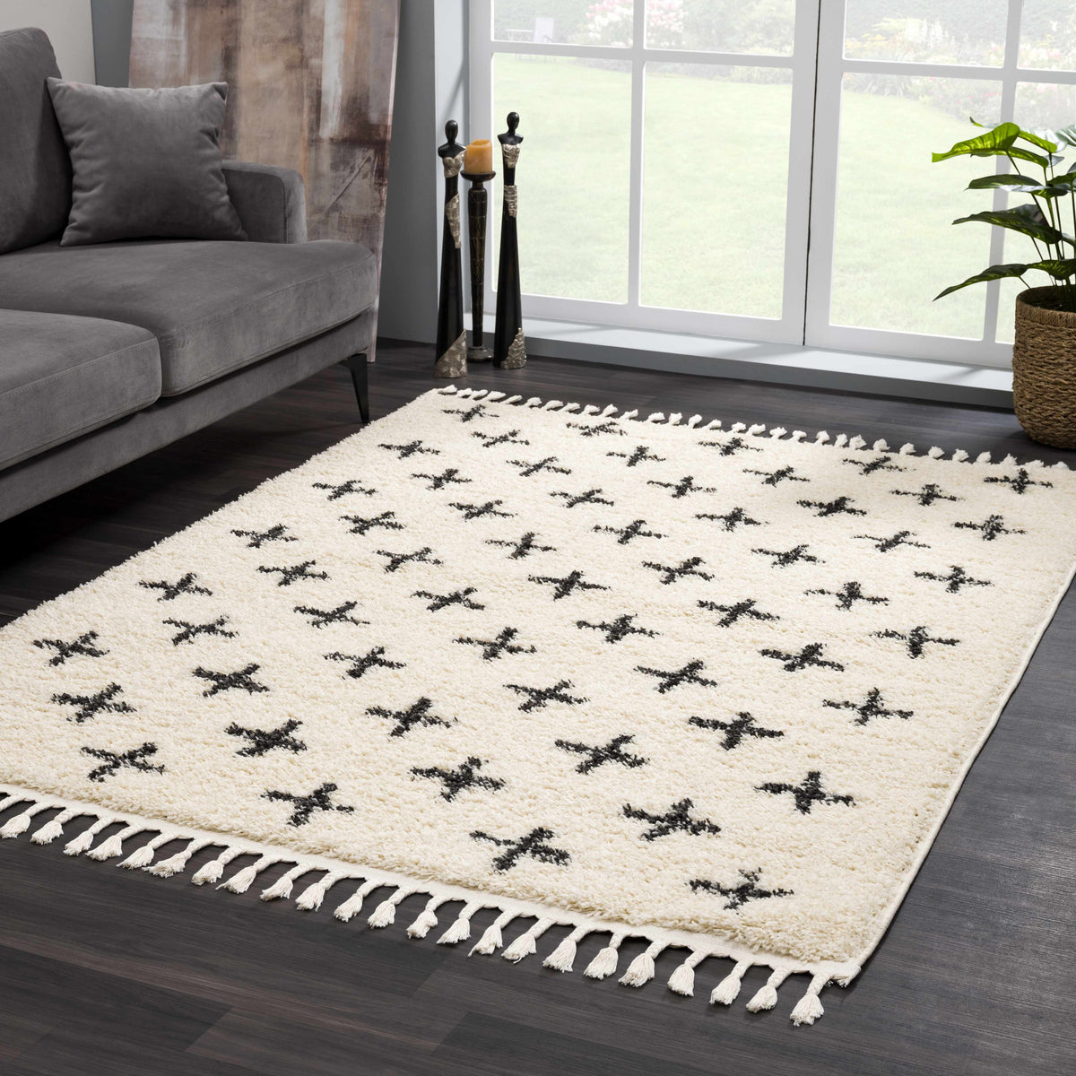 Alstead Area Rug, installed in a room