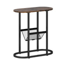 2-tier Oval Narrow Bedside End Table by LJGDeals