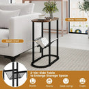 2-tier Oval Narrow Bedside End Table by LJGDeals