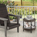 2-tier Rattan Cat Nest with Removable Padded Cushion-Gray by LJGDeals