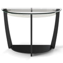 2-tier Tempered Glass Console Table with Clear Glass Top and Open Shelf by LJGDeals
