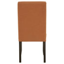 Berning Fabric Upholstered Parson Side Chair Salmon Orange (Set of 2)