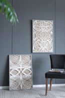 Leaf Shadow Box Wall Decor (Set of 2) - White / Gray by HouseOfZazla