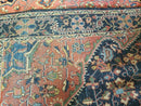 4.5' X 6.5' Handmade Antique Fine Indian Wool Rug Carpet Red
