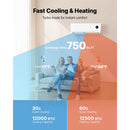 Mini Split Air Conditioner, 12,000 BTU AC / 12,500 BTU Heat, 230V 19 SEER2 High Efficiency by HouseOfZazla
