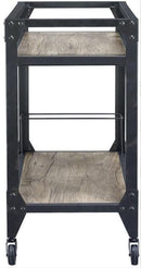 Jorgensen Serving Cart - Rustic Oak / Charcoal by HouseOfZazla