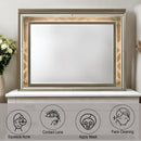 Skylar - Mirror With LED - Champagne by HouseOfZazla