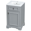 Elegant Bathroom Vanity With Ceramic Sink, Soft Close Door, Adjustable Shelf by HouseOfZazla