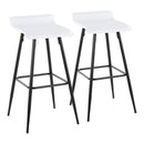 Ale - Contemporary Fixed-Height Bar Stool (Set of 2) by HouseOfZazla