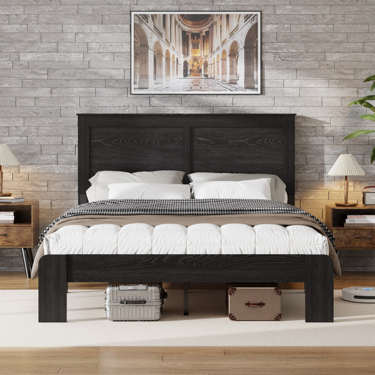 Full Size Wood Platform Bed Frame, photo 2 of 10