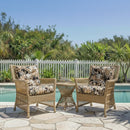 Outdoor Chair Cushions Set of 2, 19 x 19 x 4 Inch Tufted Seat Cushions by HouseOfZazla