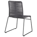 Jerome - Stackable Side Chair (Set of 2) - Charcoal by HouseOfZazla