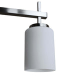 31"W 4-Light Kitchen Island Light Fixture Brushed Nickel Finish Frosted Glass Shade by LampsUSA