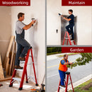 Fiberglass Single-Sided Stepladder for Electrical and Construction Use by HouseOfZazla