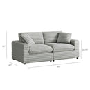 Jenny - 2 Piece Sofa Sectional - Gray by HouseOfZazla