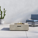 Outdoor Fire Pit Table - Natural / White by HouseOfZazla