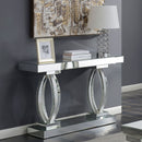 Drea - Entryway Sofa Console Table - Silver by HouseOfZazla