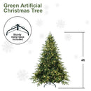 5ft Pre-Lit Artificial Christmas Tree with 300 Warm Lights