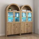 Modern Tech Inspired Dome Cabinet With LED Lighting by HouseOfZazla