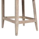26.5" Upholstered Counter Stool with Curved Back