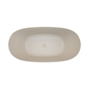 61'' Freestanding Bathtub with Overflow and Pop-up Drain