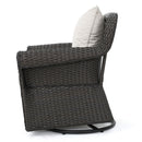 Amaya Outdoor Swivel Rocker Chair with Water Resistant Cushions by HouseOfZazla