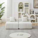 Modular Sectional Sofa With 2 Pillows, Symmetrical Design by HouseOfZazla