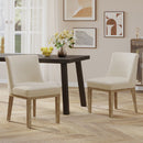 Modern Dining Chair With Durable Fabric Upholstery And Sturdy Wooden Frame (Set of 2) by HouseOfZazla