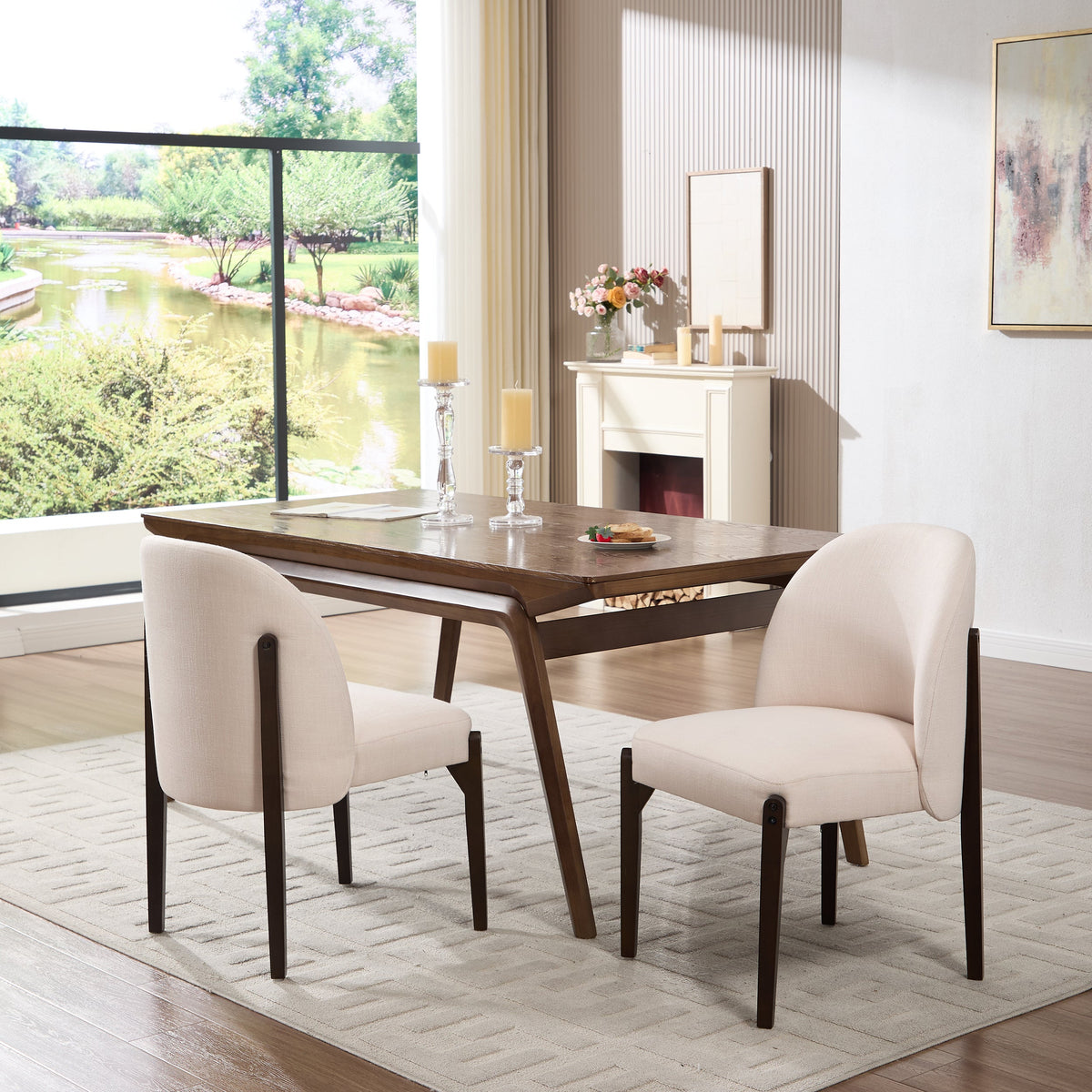 Wooden Dining Chairs Set of 2, photo 7 of 10