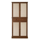 4 Door Storage Cabinet With 1 Drawer, With 4 Adjustable Inner Shelves